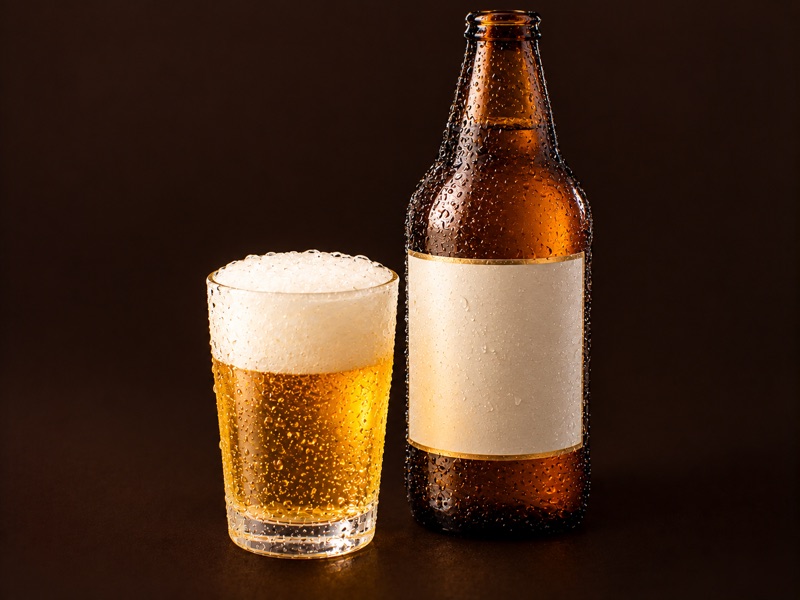 瓶ビールとグラス